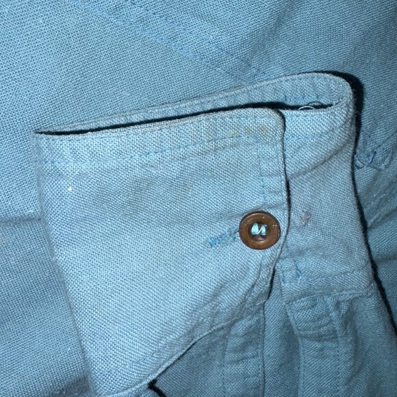 Vintage Dale Clothing Company Teal Button Up Shirt L - Picture 9 of 10